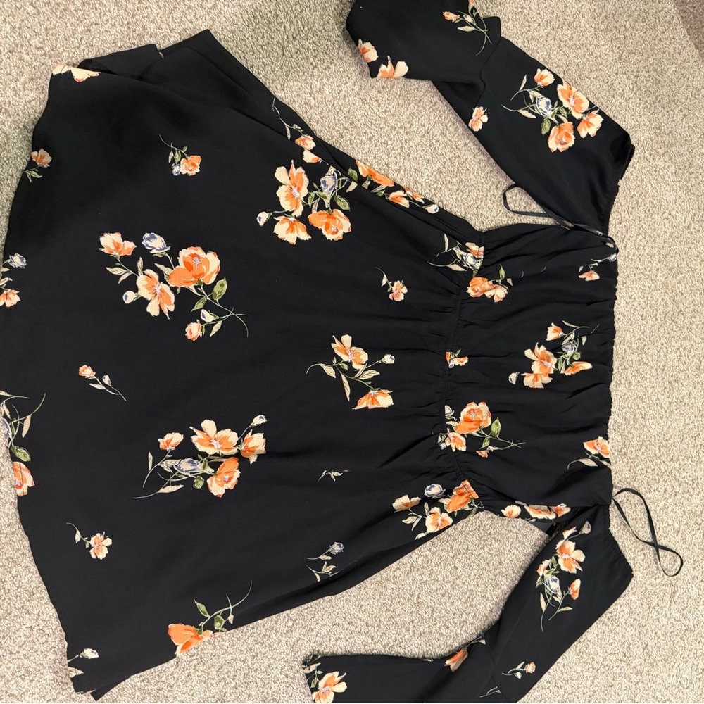 Lulu's Black Ribbed Skirt with Elastic Waistband